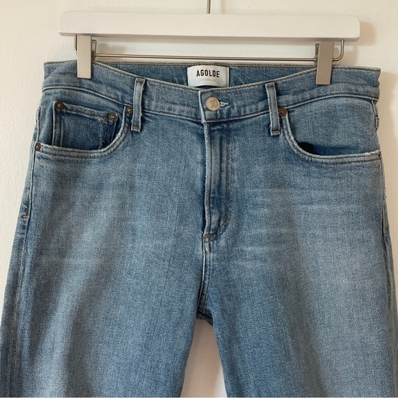 AGOLDE Toni High-Rise Skinny Distressed Jeans Ripped Recycled Cotton Ankle 29 - Picture 5 of 15
